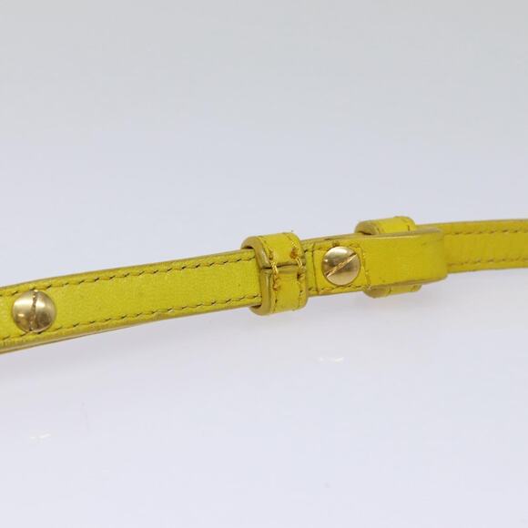 CELINE Trio Large Shoulder Bag Leather Yellow Gold - Picture 8 of 13